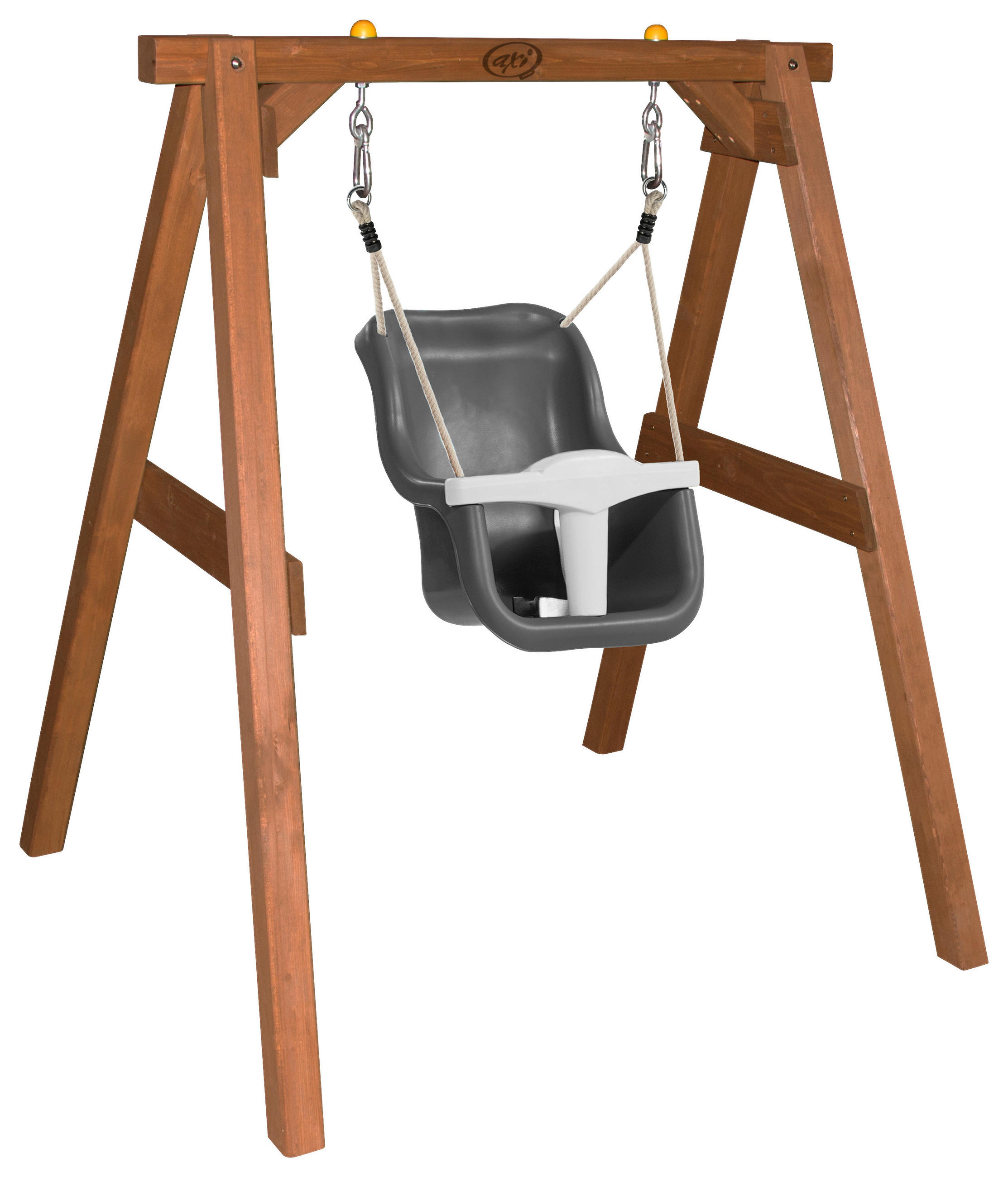 XXXLutz Schaukel Braun, Grau, Weiß 120x134x103 cm