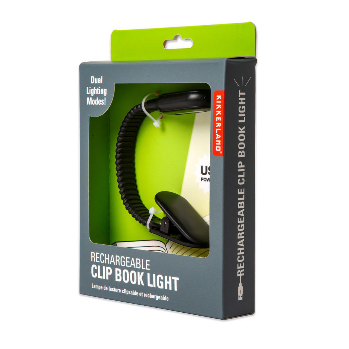 LAMPA ZA ČITANJE - crna, Osnovno, plastika (2,1/22/2,8cm) - Kikkerland