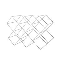 BORTARTÓ POLC  46/16,6/31 cm  - ezüstszínű, Basics, fém (46/16,6/31cm) - Echtwerk