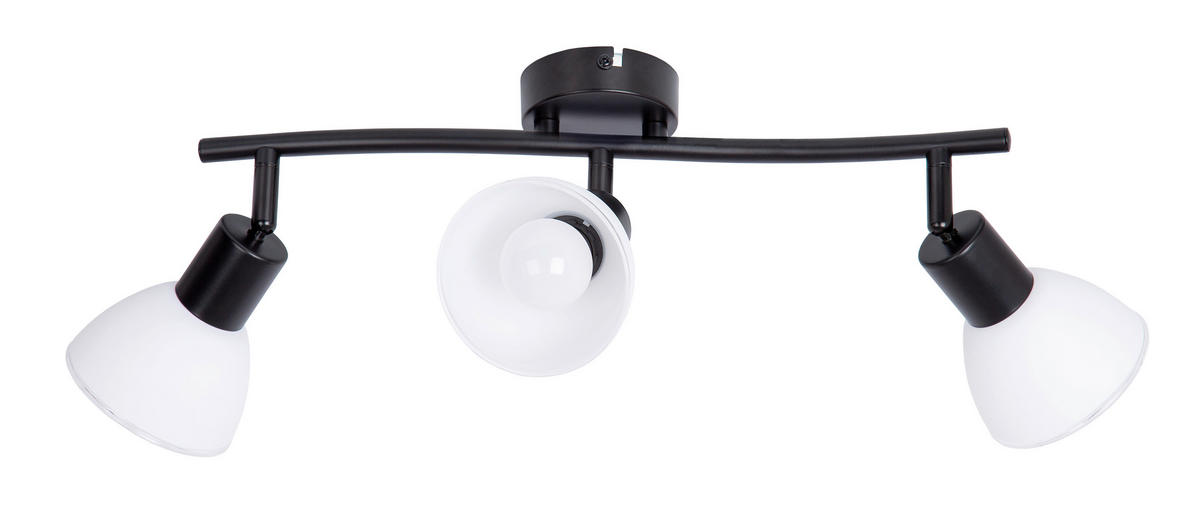 STRAHLER 9,6/38/13 cm   - Klar/Schwarz, Basics, Glas/Metall (9,6/38/13cm) - Novel