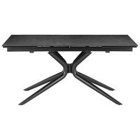 ESSTISCH 160-240/90/76 cm  Metall, Glas, Keramik ausziehbar rechteckig Grau, Schwarz  - Schwarz/Grau, MODERN, Glas/Keramik (160-240/90/76cm) - P & B