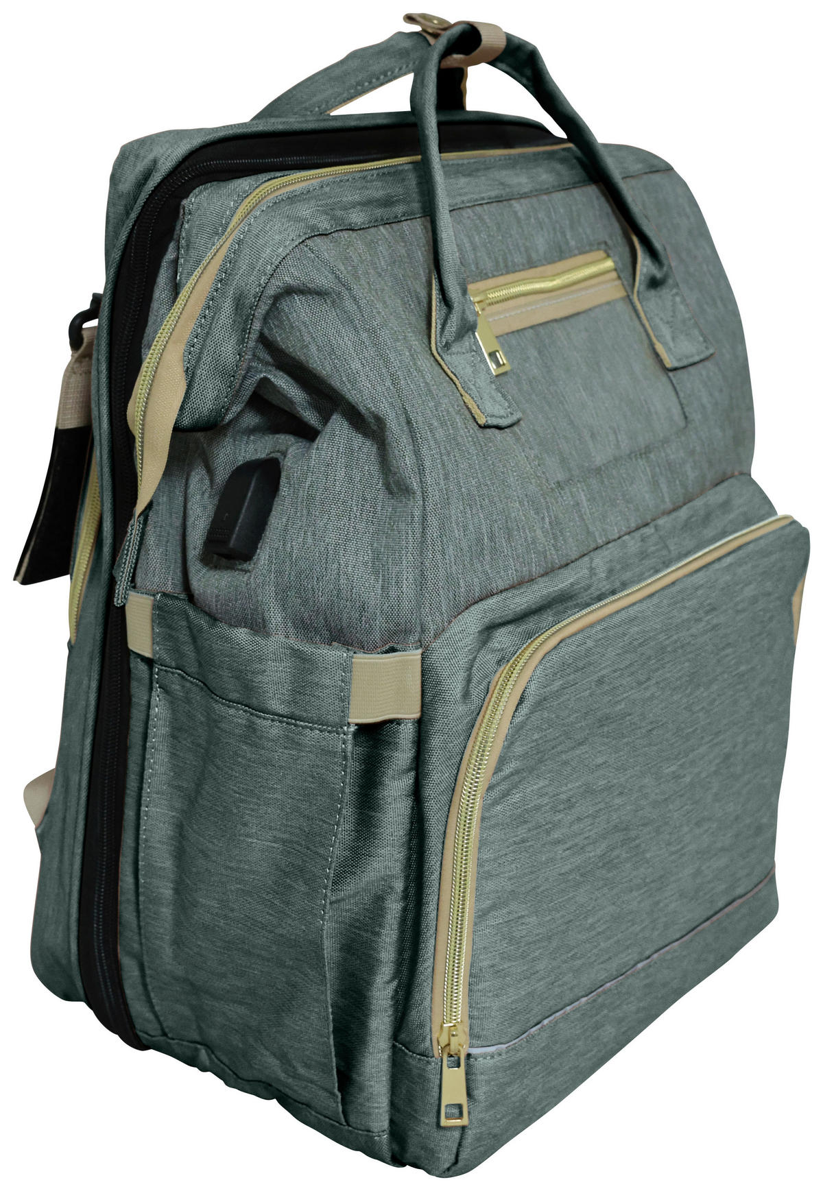 WICKELRUCKSACK Stella Bag Premium  - Grau, Basics, Textil (30/40/21cm)
