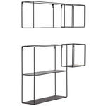 WANDREGALSET  - Schwarz, Trend, Metall (38,5/39/11cm) - Landscape