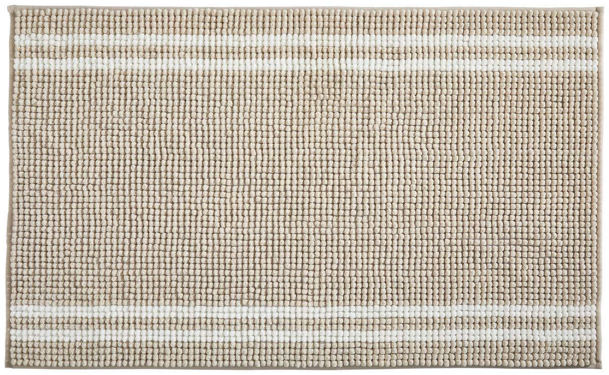 BADEMATTE Taupe 70/120 cm  - Taupe, Textil (70/120cm) - Esposa
