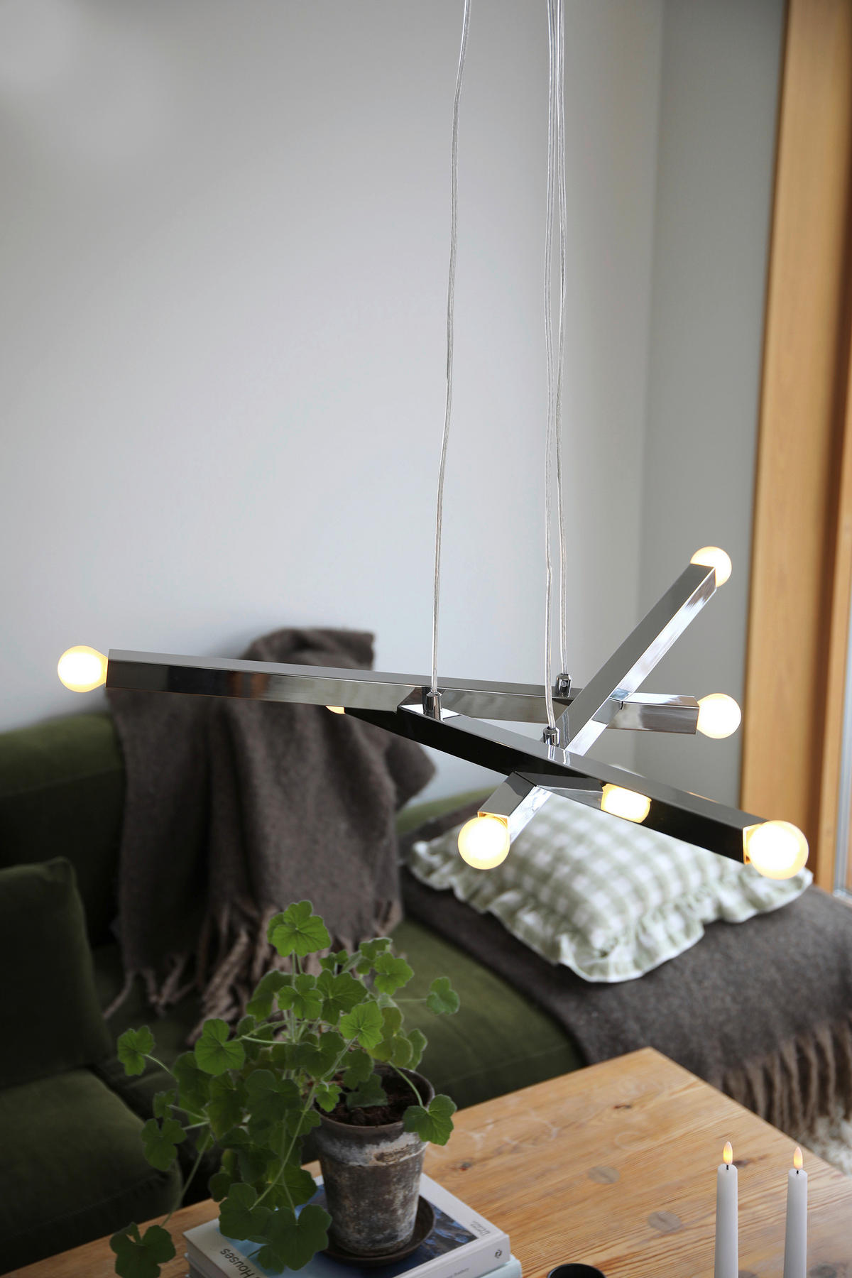 PENDELLEUCHTE Stack 79,5/9,50/79,50 cm  - Chromfarben, Basics, Metall (79,5/9,50/79,50cm) - Markslöjd