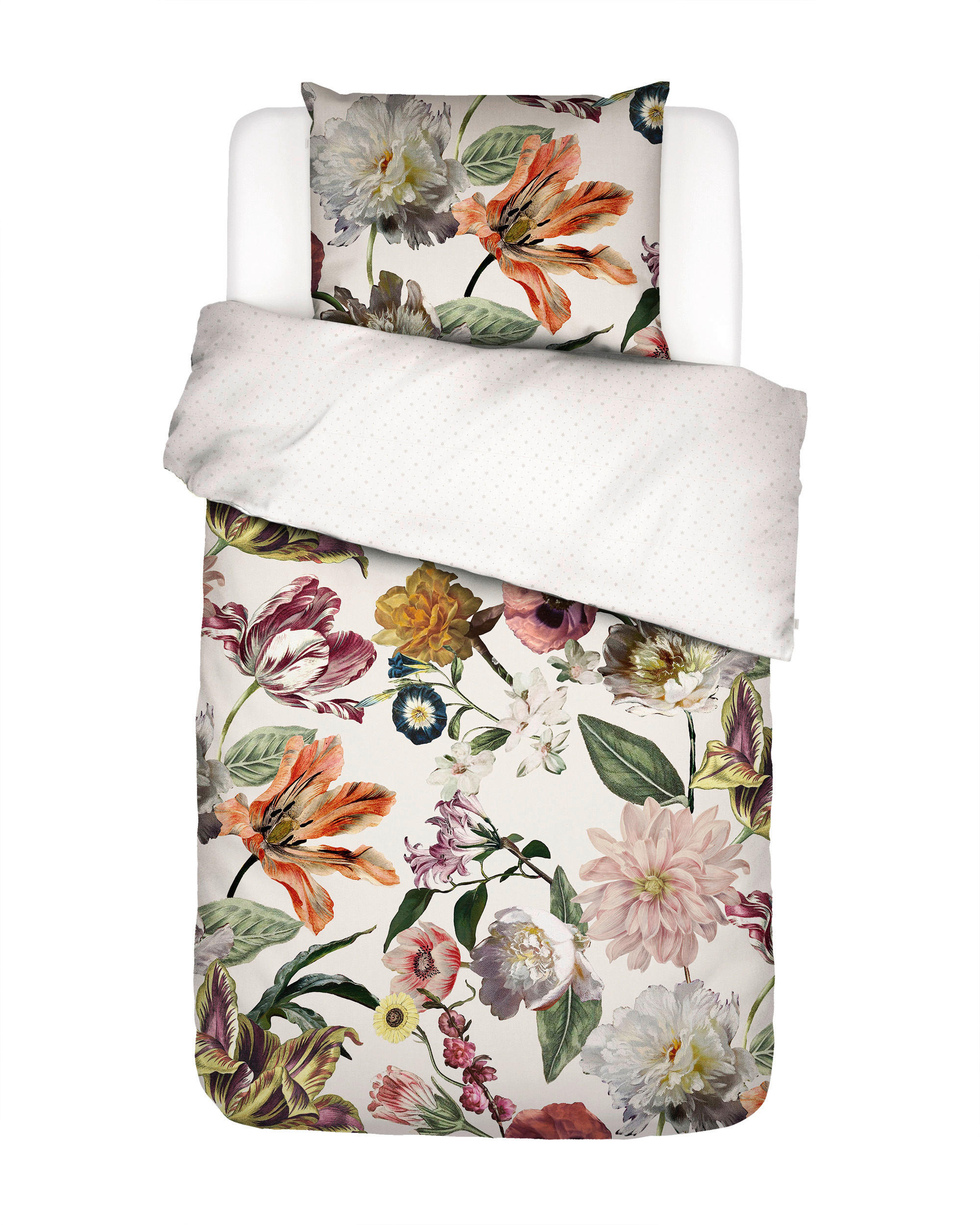 WENDEBETTWÄSCHE FILOU Satin 135/200 cm  - Weiß, KONVENTIONELL, Textil (135/200cm) - Essenza