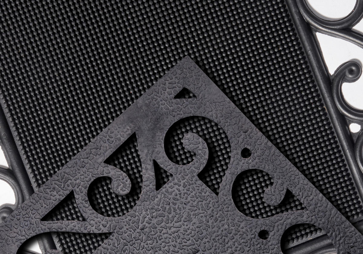 FUßMATTE  45/75 cm  Schwarz  - Schwarz, Basics, Kunststoff (45/75cm) - Hanse Home