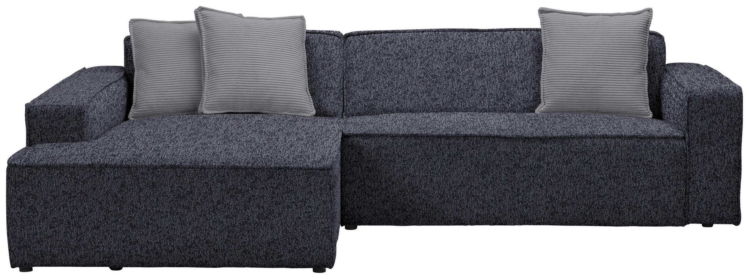 ECKSOFA in Chenille Anthrazit  188/280 cm  - Dunkelgrau/Anthrazit, KONVENTIONELL, Kunststoff/Textil (188/280cm) - Carryhome