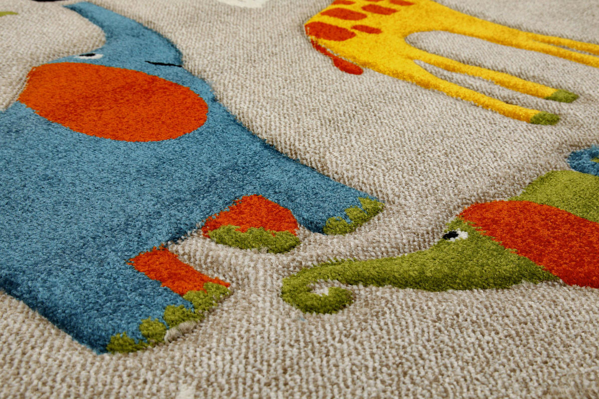 KINDERTEPPICH 120 cm Benny & Friends Multicolor  - Multicolor, KONVENTIONELL, Textil (120cm)