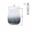 TRINKGLAS 330 ml  - Grau, Trend, Glas (8,8/9,7cm) - Novel