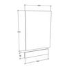 FRONT DISKMASKIN 45/67/2 cm  i vit  - vit, Klassisk, trämaterial (45/67/2cm) - MID.YOU