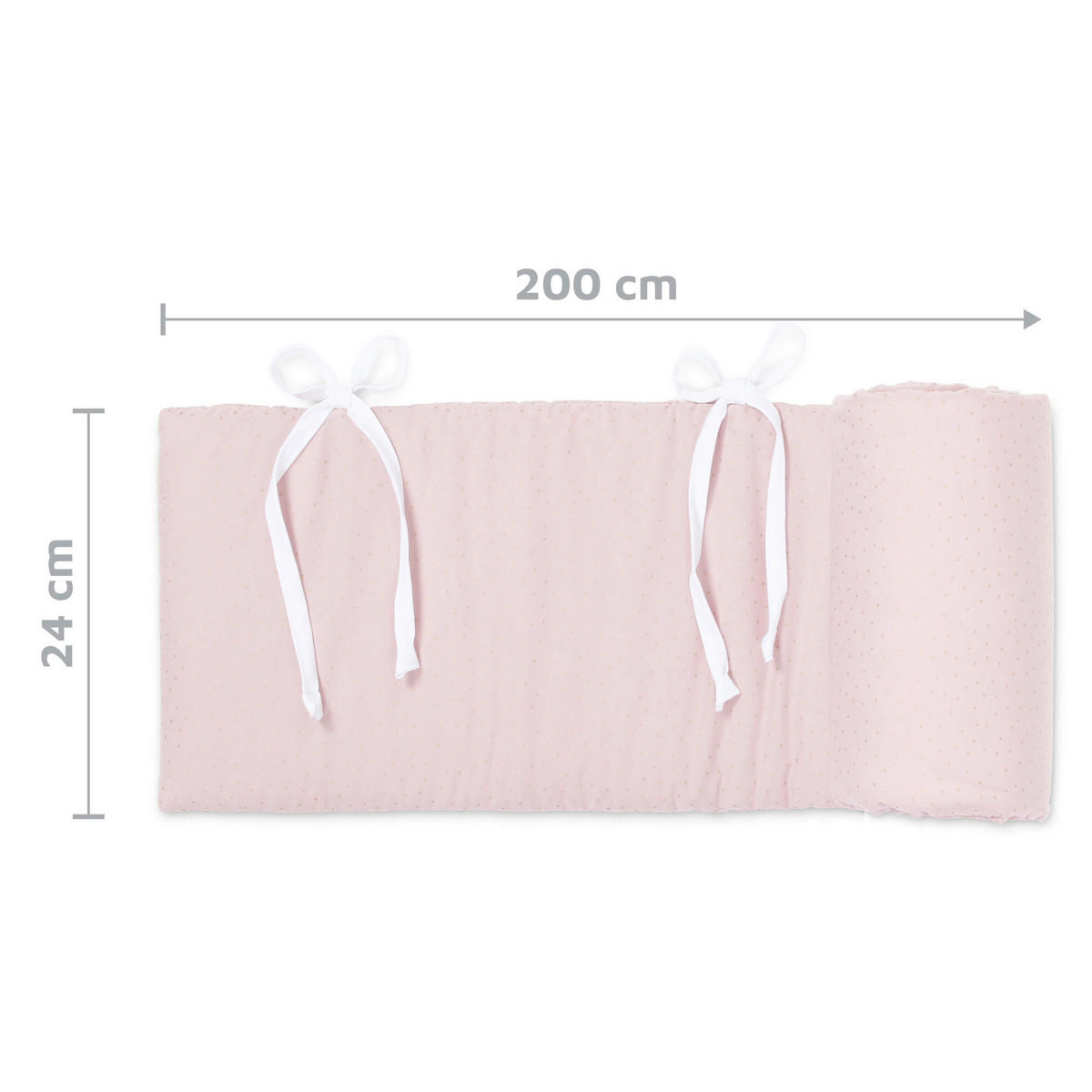 NESTCHEN   24/200 cm  - Altrosa, Basics, Textil (24/200cm) - Babybay