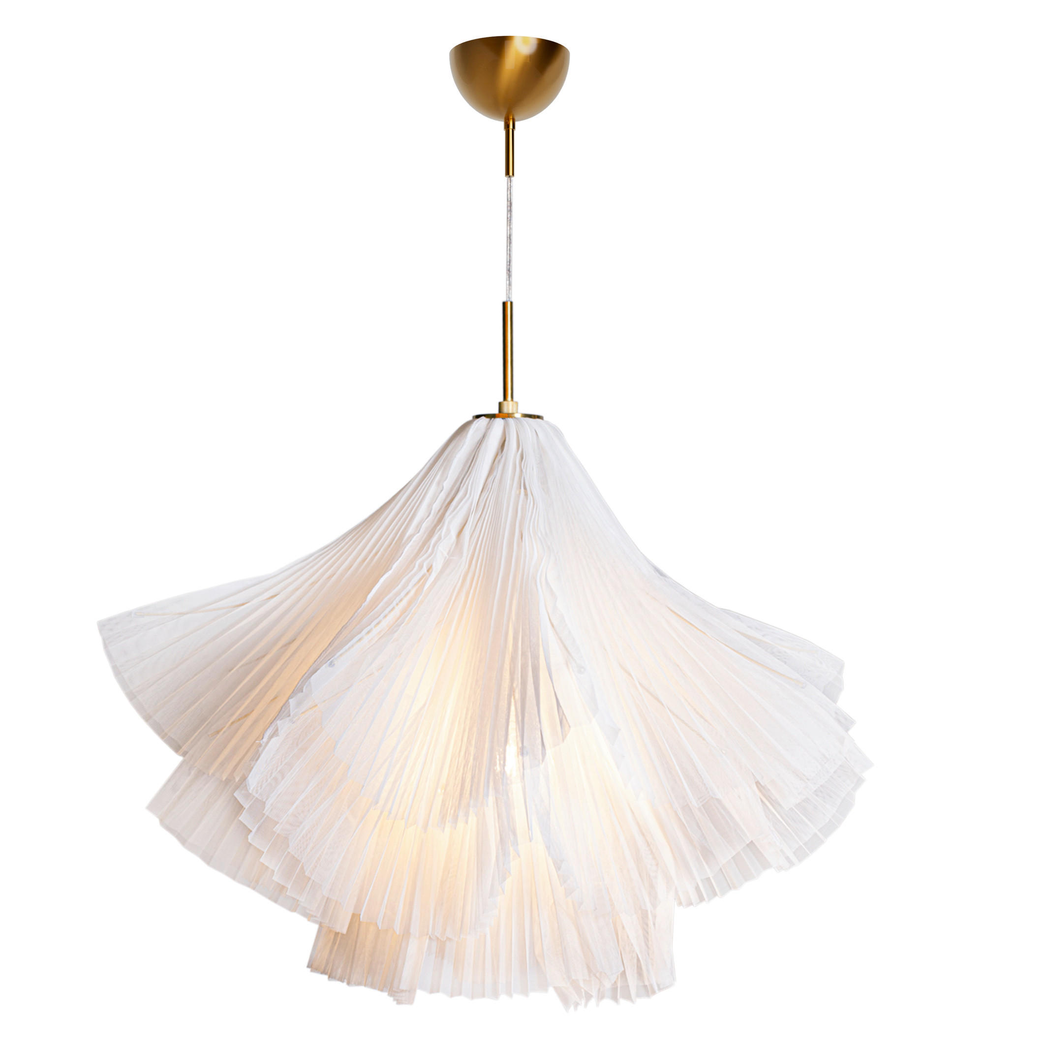 HÄNGELEUCHTE Juliette 75 cm  - Weiß, Natur, Textil (75cm) - By Rydéns