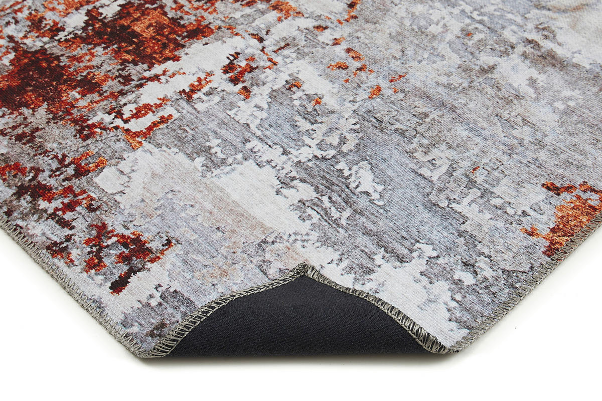 VINTAGE-TEPPICH 200/290 cm Lago  - gris/couleur rouille, Design, textile (200/290cm) - Novel