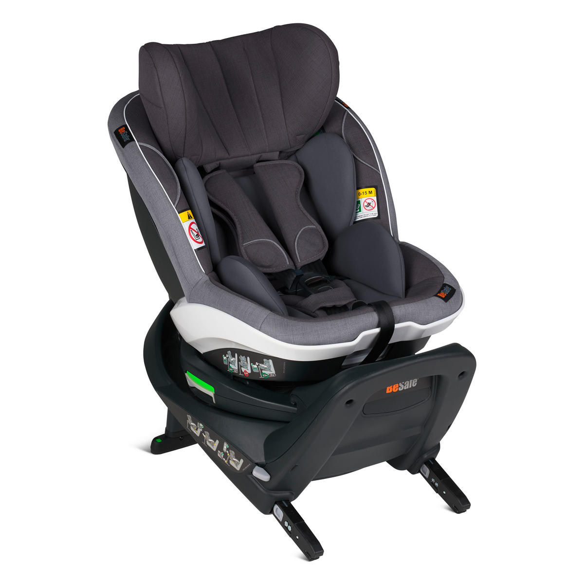 AUTO-SEDIŠTE ZA DECU  Izi Turn I-Size  - siva, Osnovno, tekstil/plastika (15,5kg) - Besafe