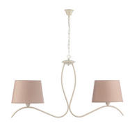 LUSTR, 110/16/100 cm  - bílá/barvy olše, Basics, kov/textil (110/16/100cm)