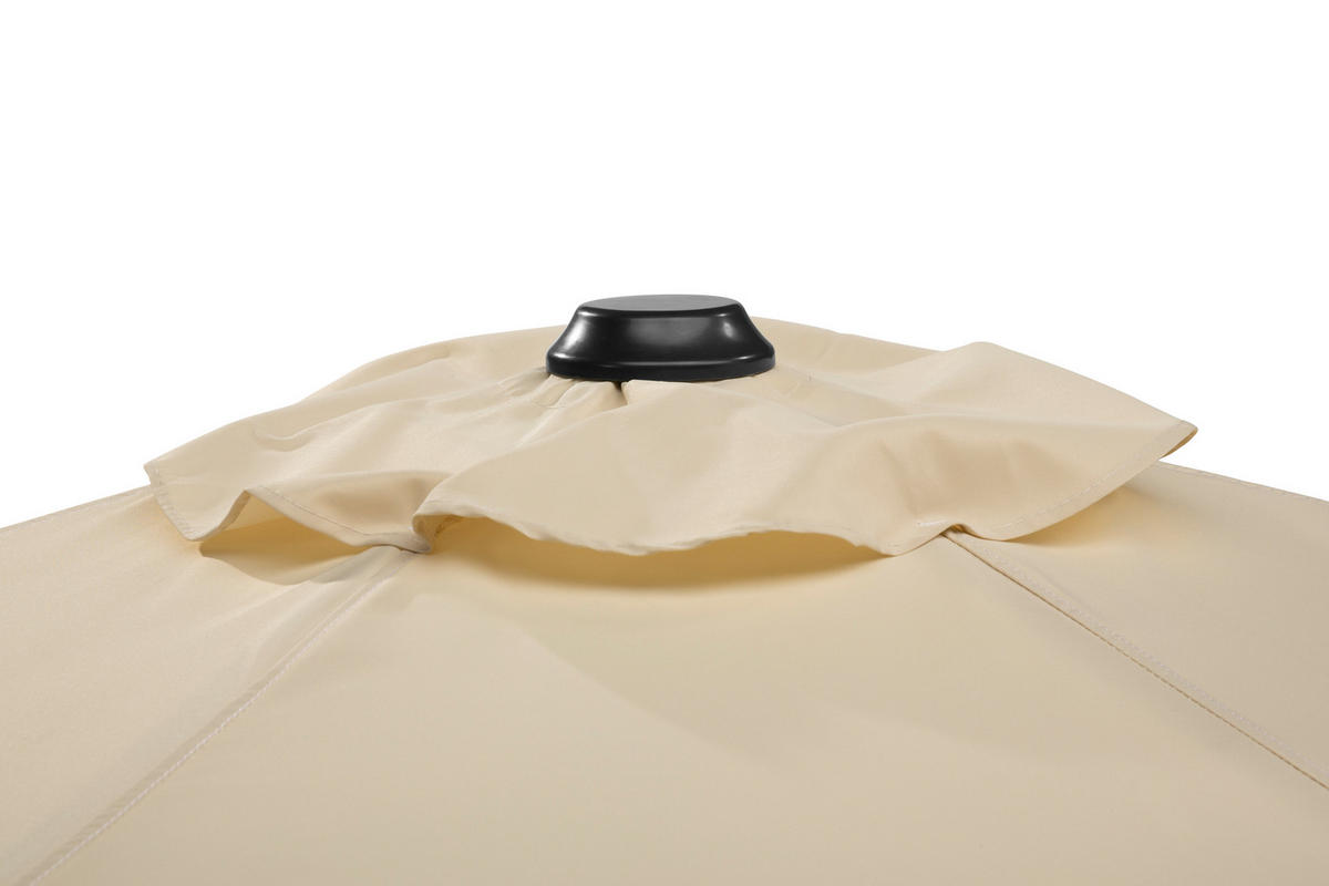 SONNENSCHIRM   - Eichefarben/Naturfarben, Basics, Textil/Metall (270/236/270cm) - Schneider