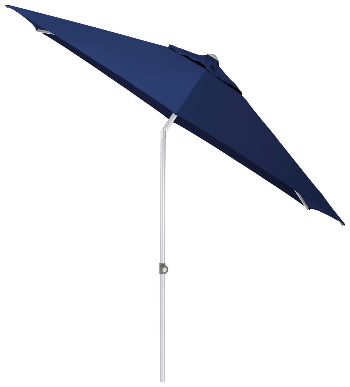 SONNENSCHIRM 230 cm Blau  - Blau/Silberfarben, Basics, Textil/Metall (230cm) - Kettler