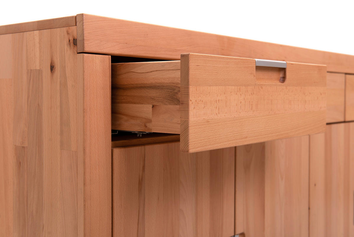 SIDEBOARD Kernbuche massiv Kernbuche Einlegeböden von CARRYHOME