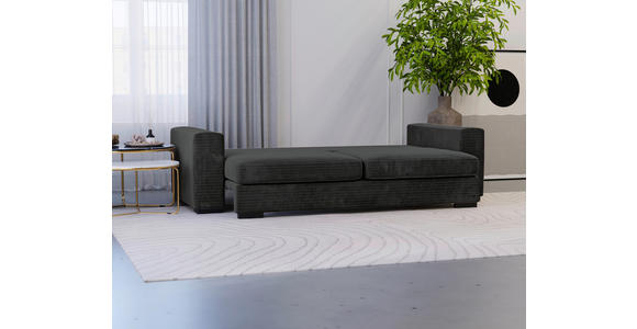 SCHLAFSOFA Flachgewebe Schwarz  - Schwarz, KONVENTIONELL, Kunststoff/Textil (236/78/114cm) - Carryhome