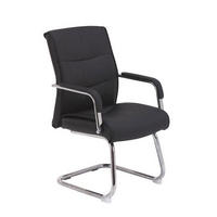 PISARNIŠKI STOL kovina, tekstil črna  - črna, Design, kovina/tekstil (60/98/66cm) - Xora