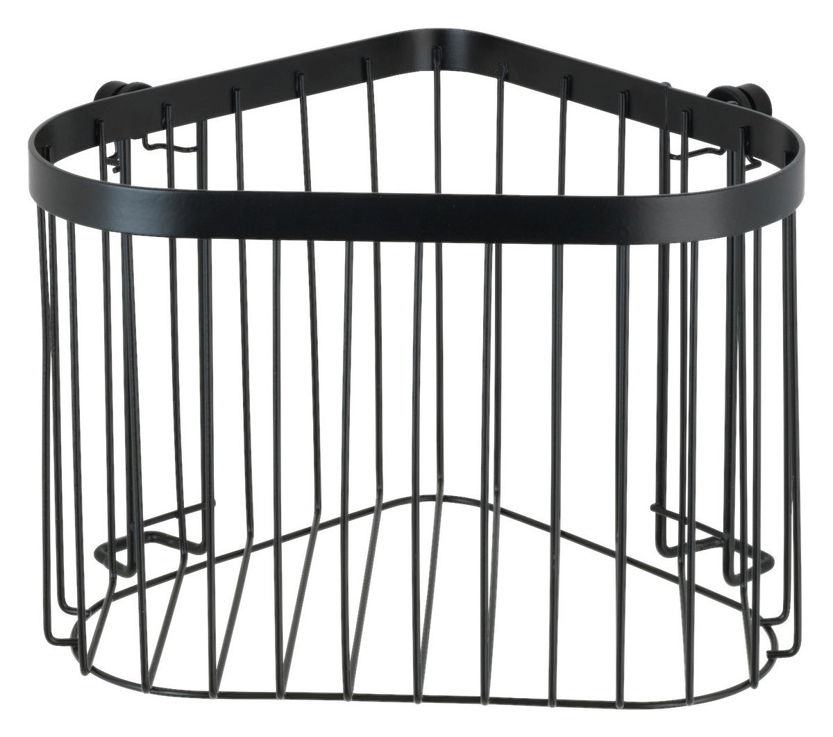 DUSCHKORB - Schwarz, Basics, Metall (24/17/19cm) - Wenko