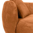 BIGSOFA Flachgewebe Kupferfarben  - Schwarz/Kupferfarben, KONVENTIONELL, Kunststoff/Textil (228/73/103cm) - Ambia Home