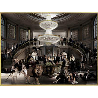 ÖLGEMÄLDE Stillleben 120/90 cm  - Roségold/Schwarz, LIFESTYLE, Papier/Kunststoff (120/90cm) - Monee