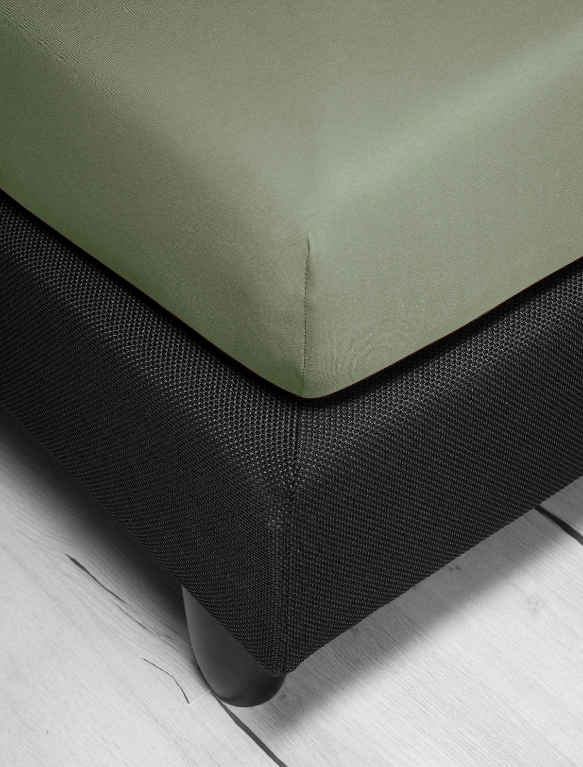 SPANNBETTTUCH Jersey  - Grün, KONVENTIONELL, Textil (90-100/200cm) - Irisette