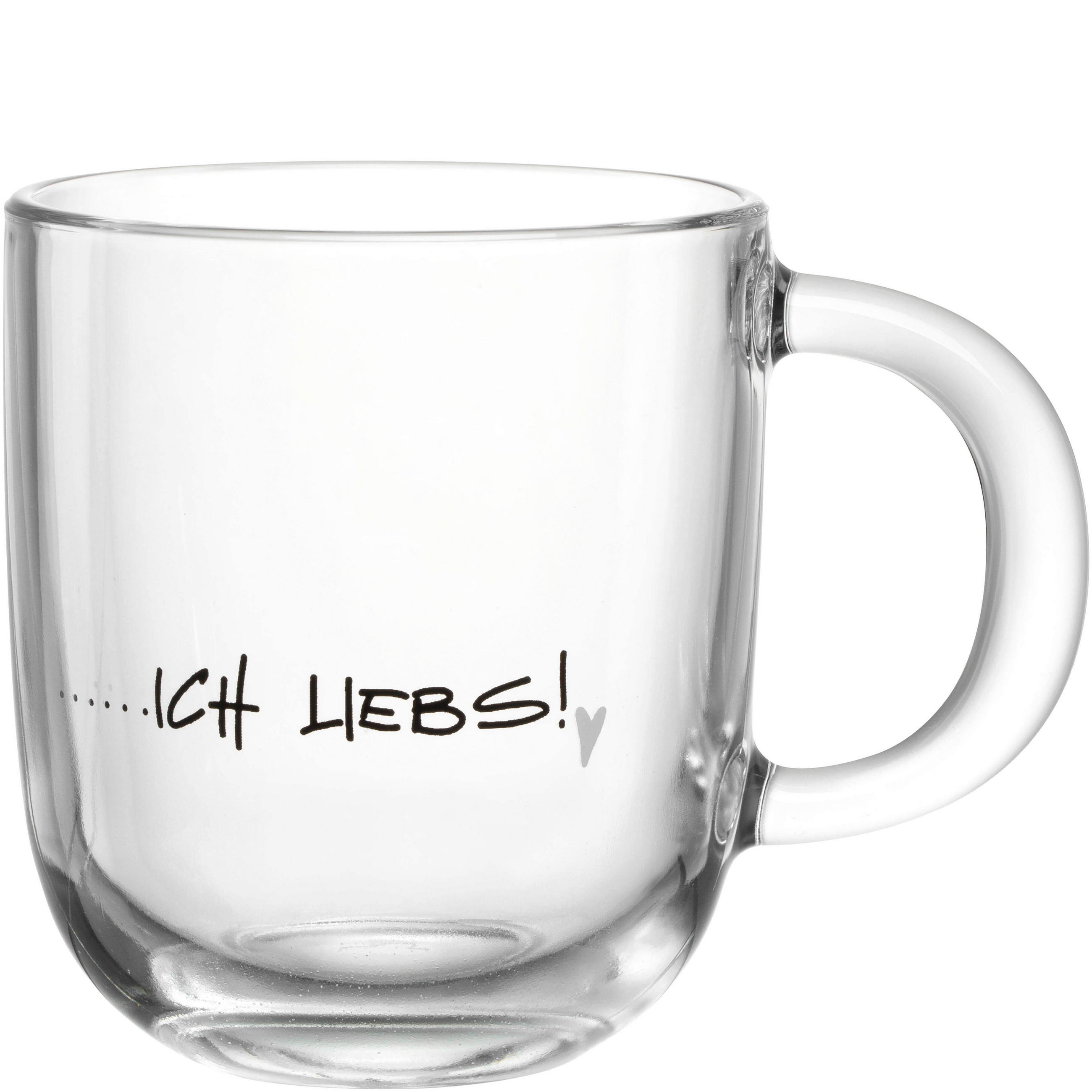 TASSE EMOZIONE   400 ml  - Transparent/Hellgrau, Basics, Glas (12,5/10,0/8,7cm) - Leonardo