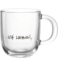 TASSE EMOZIONE   400 ml  - Transparent/Hellgrau, Basics, Glas (12,5/10,0/8,7cm) - Leonardo
