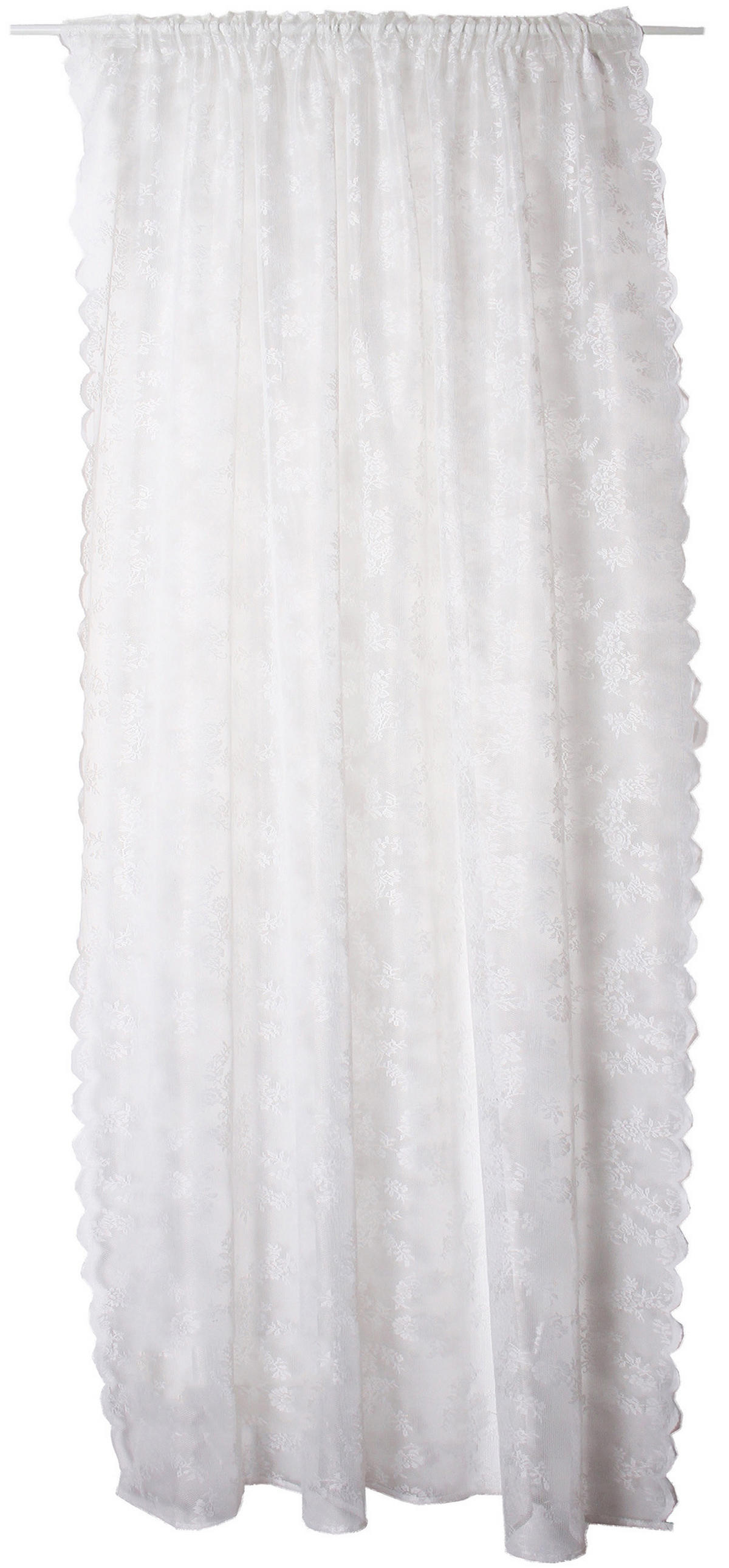 KÉSZFÜGGÖNY  - fehér, Basics, textil (140/260/0.2cm)
