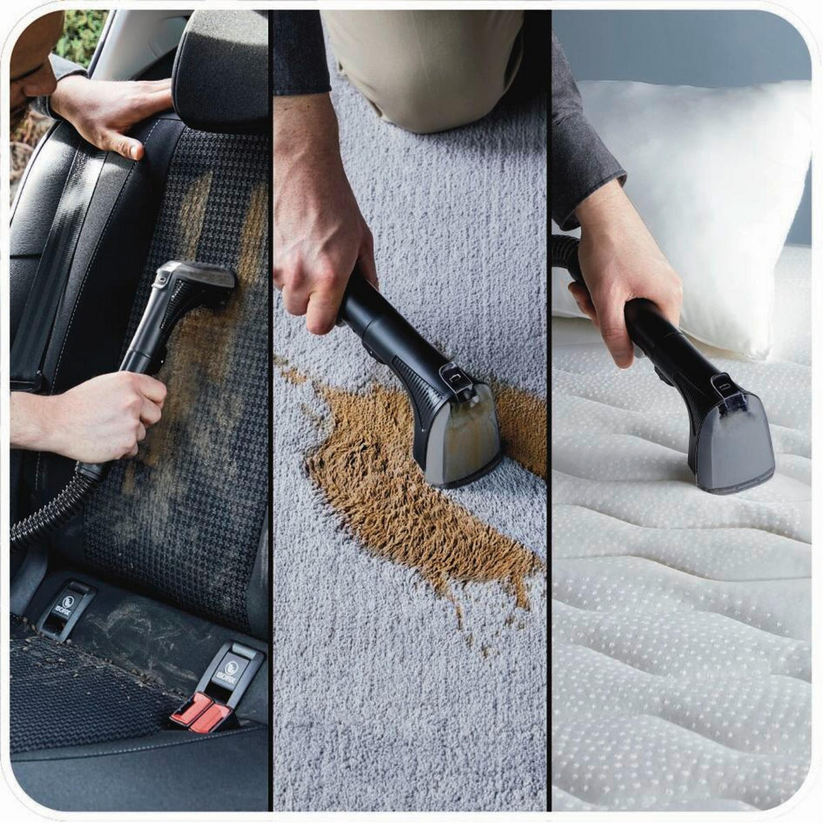 UREĐAJ ZA ČIŠĆENJE TVRDIH POD - boje kadulje, Basics, plastika (38,5/28,2/37,2cm)