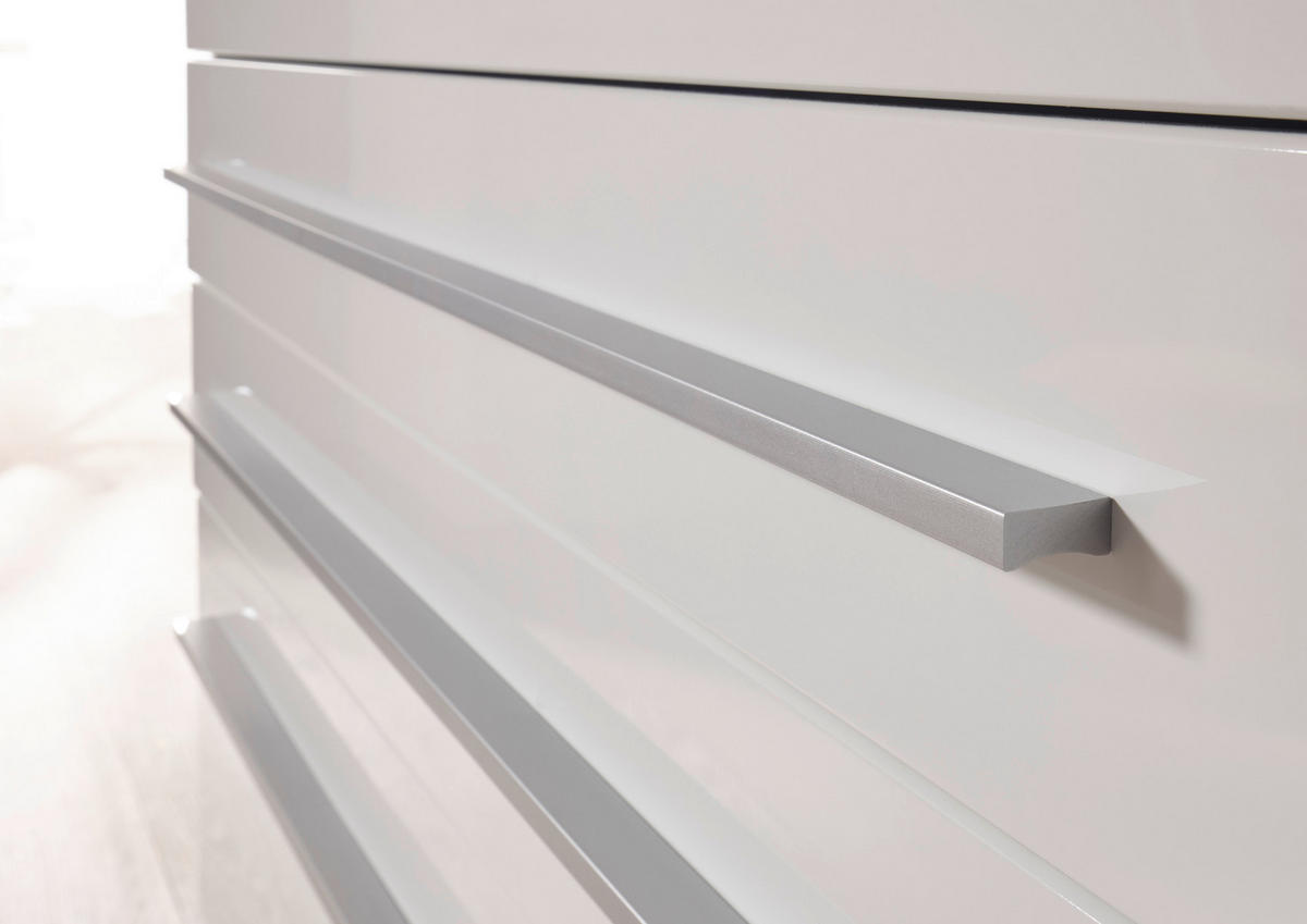 KÜCHENBLOCK 290 cm   in Weiß, Eichefarben  - Wildeiche/Edelstahlfarben, Basics, Holzwerkstoff/Kunststoff (290cm) - Respekta