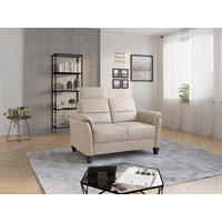 2-SITZER-SOFA in Mikrofaser Beige  - Wengefarben/Beige, KONVENTIONELL, Holz/Textil (149/89/89cm) - Sit & More
