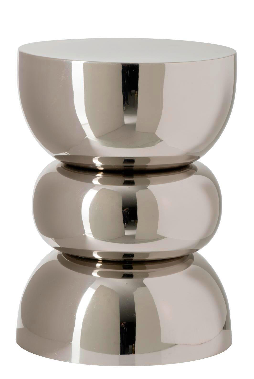BEISTELLTISCH Metall 32/32/43,5 cm  - Silberfarben, Basics, Metall (32/32/43,5cm) - Ambia Home