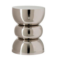 BEISTELLTISCH Metall 32/32/43,5 cm  - Silberfarben, Basics, Metall (32/32/43,5cm) - Ambia Home