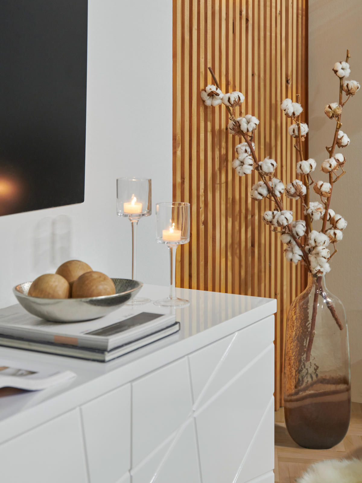 COUCHTISCH in Metall, Glas, Holzwerkstoff 75/75/38 cm  - Weiss/Edelstahlfarben, Design, Glas/Holzwerkstoff (75/75/38cm) - Xora