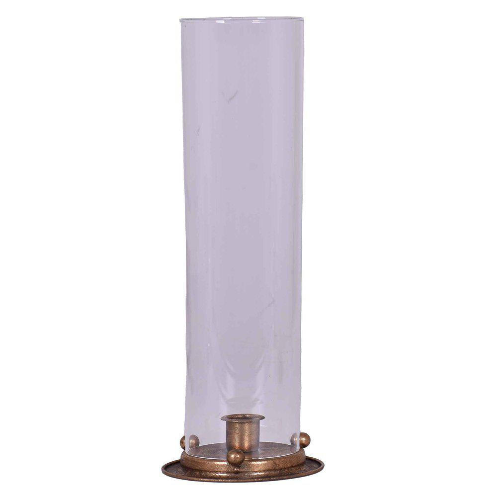 LJUSLYKTA - guldfärgad, Design, metall/glas (11/32/11cm) - Ambia Home