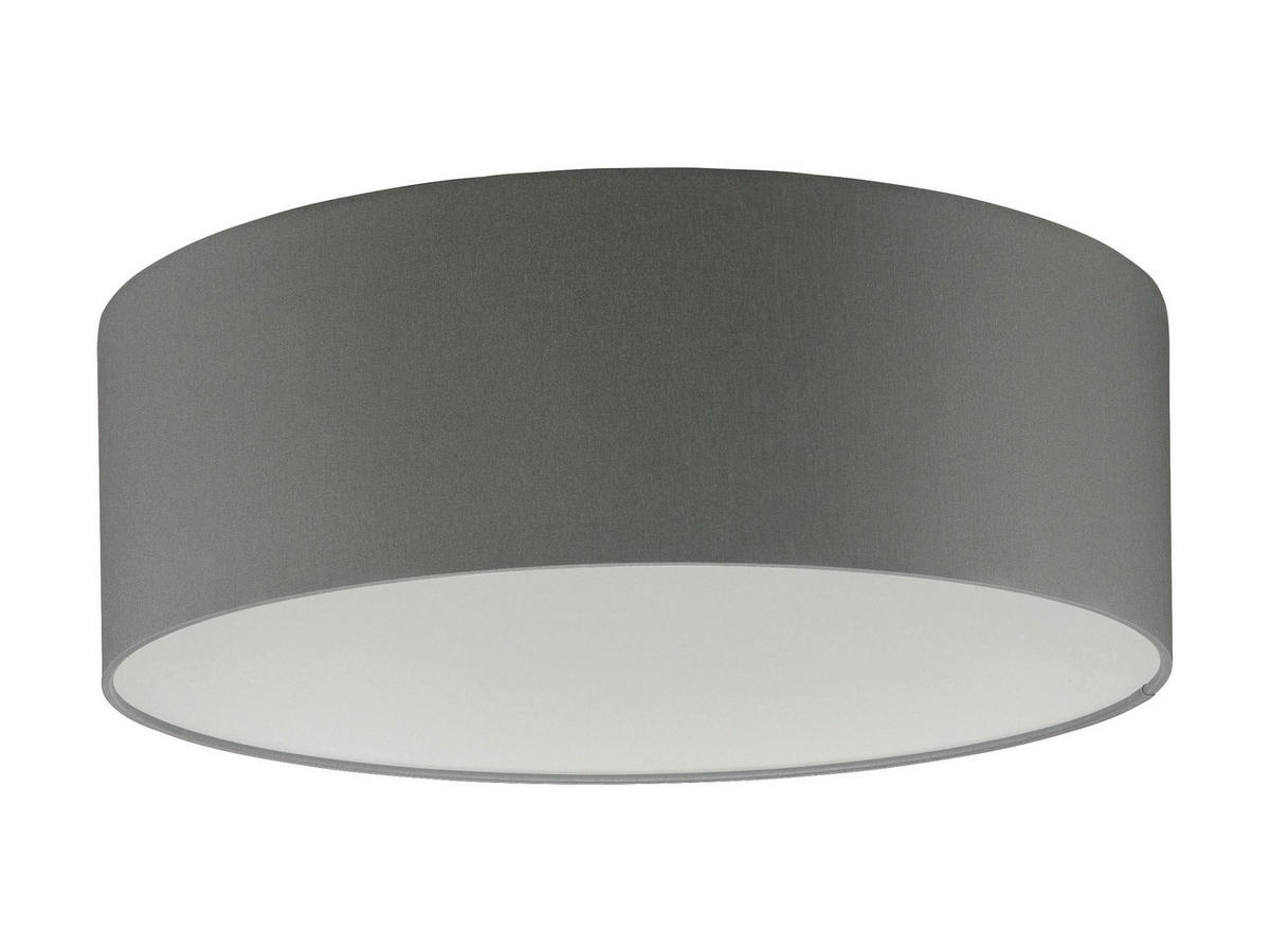 LEUCHTENSCHIRM - Grau, Basics, Textil (40cm) - Fischer & Honsel