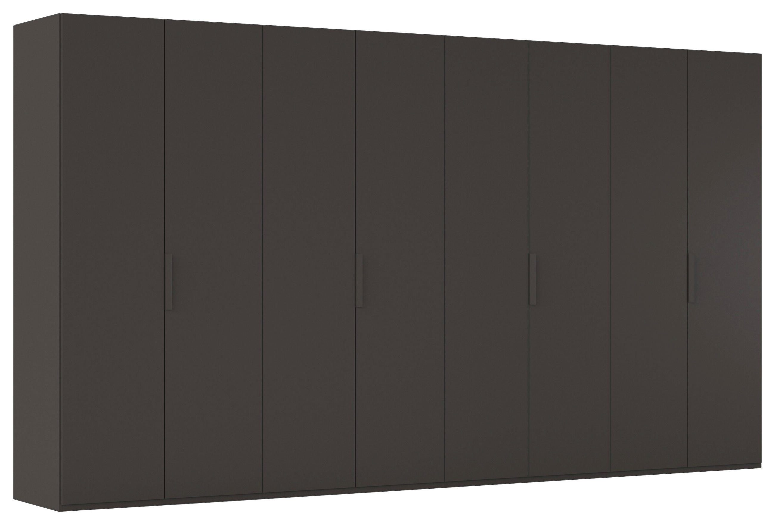 DREHTÜRENSCHRANK 400/223/61 cm,  in Graphitfarben, 8-türig  - Graphitfarben, Basics, Holzwerkstoff/Metall (400/223/61cm) - Novel