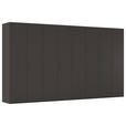 DREHTÜRENSCHRANK 400/235/61 cm,  in Graphitfarben, 8-türig  - Graphitfarben, Basics, Holzwerkstoff/Metall (400/235/61cm) - Novel