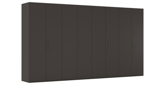 DREHTÜRENSCHRANK 400/235/61 cm,  in Graphitfarben, 8-türig  - Graphitfarben, Basics, Holzwerkstoff/Metall (400/235/61cm) - Novel