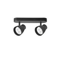 DECKENSTRAHLER Dravo 10.5/26/7 cm  - Schwarz, Design, Metall (10.5/26/7cm)