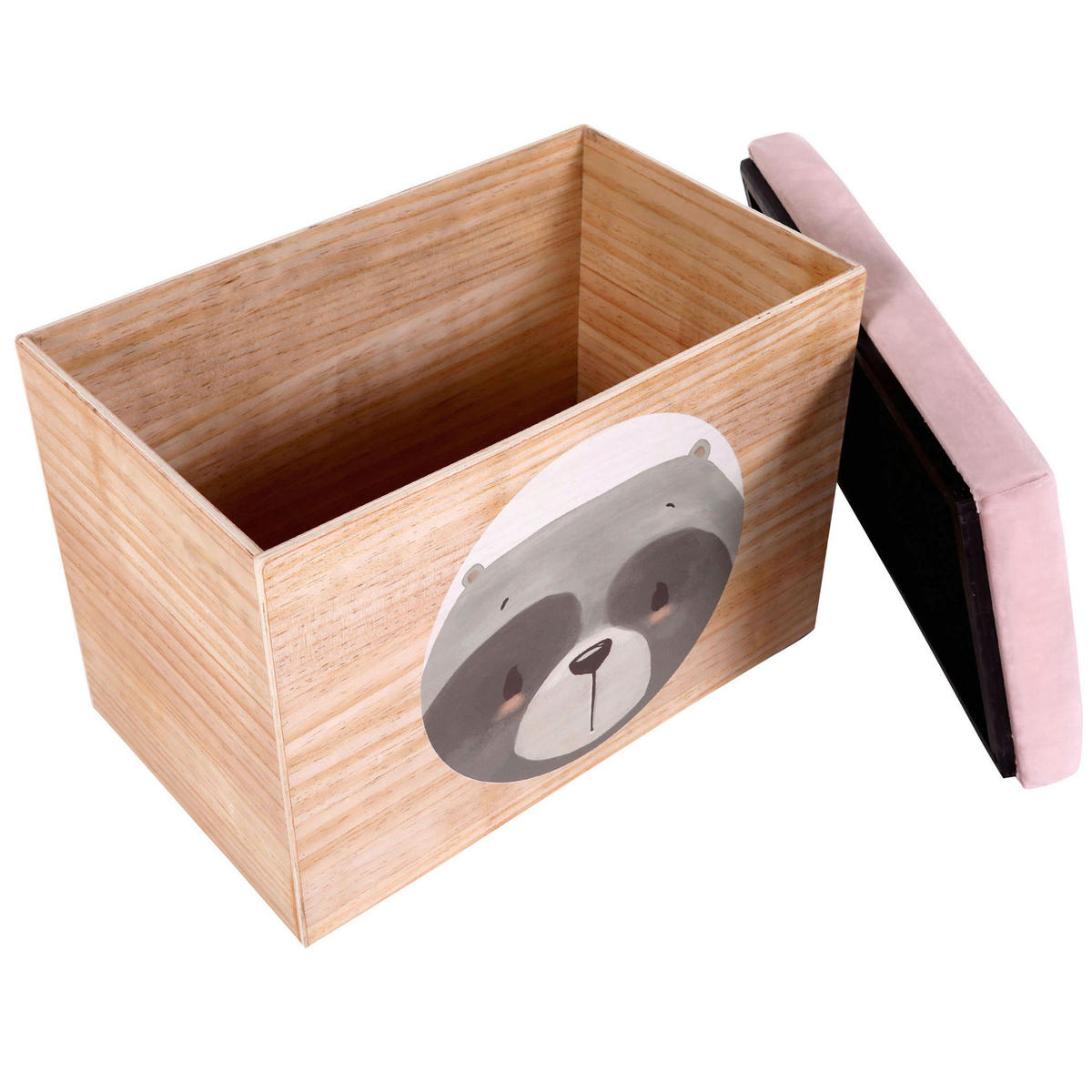 SPIELZEUGTRUHE Anouk  - Rosa, KONVENTIONELL, Holz (50/40/30cm)