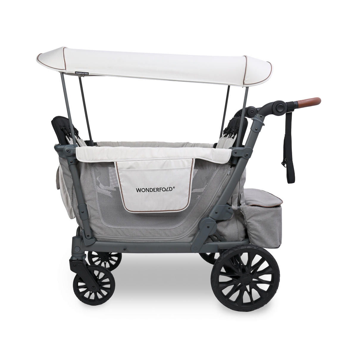 BOLLERWAGEN L4 Series 4 Seater Wagon Grau 75/135/120 cm  - Grau, Basics, Metall (75/135/120cm) - WONDERFOLD