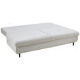 SCHLAFSOFA  mit Liegefunktion, Rücken echt Chenille Hellgrau  - Hellgrau/Schwarz, KONVENTIONELL, Holz/Textil (212/97/105cm) - Carryhome