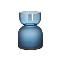 VASE 21 cm  - Blau, Trend, Glas (15/15/21cm)