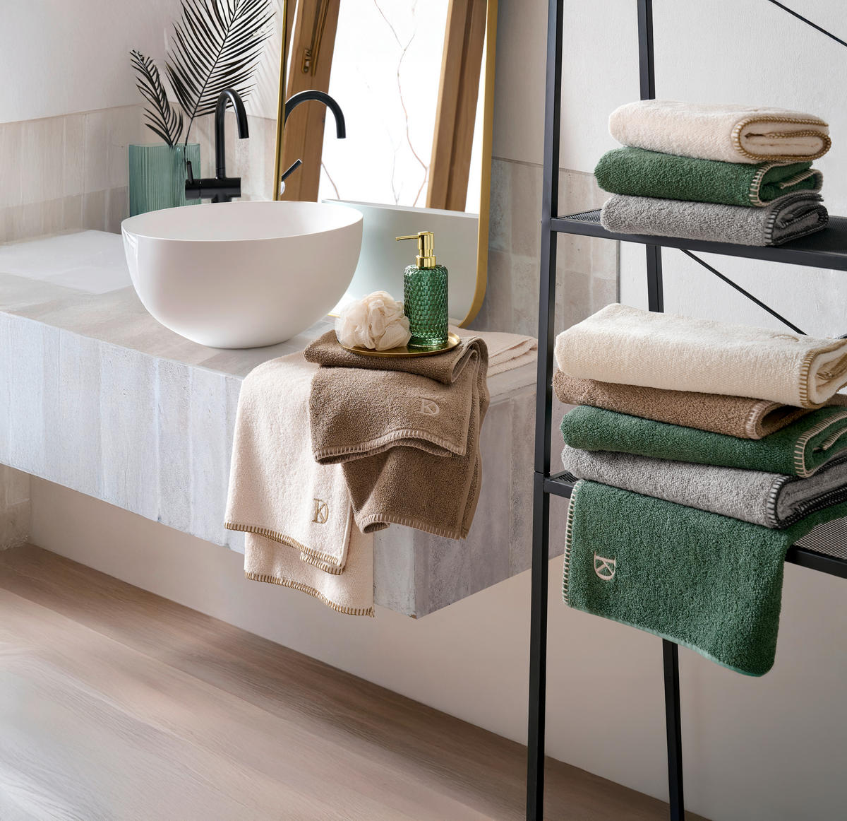 HANDTUCH BOLANO Beige  - Beige, Konventionell, Textil (50/100cm) - Dieter Knoll