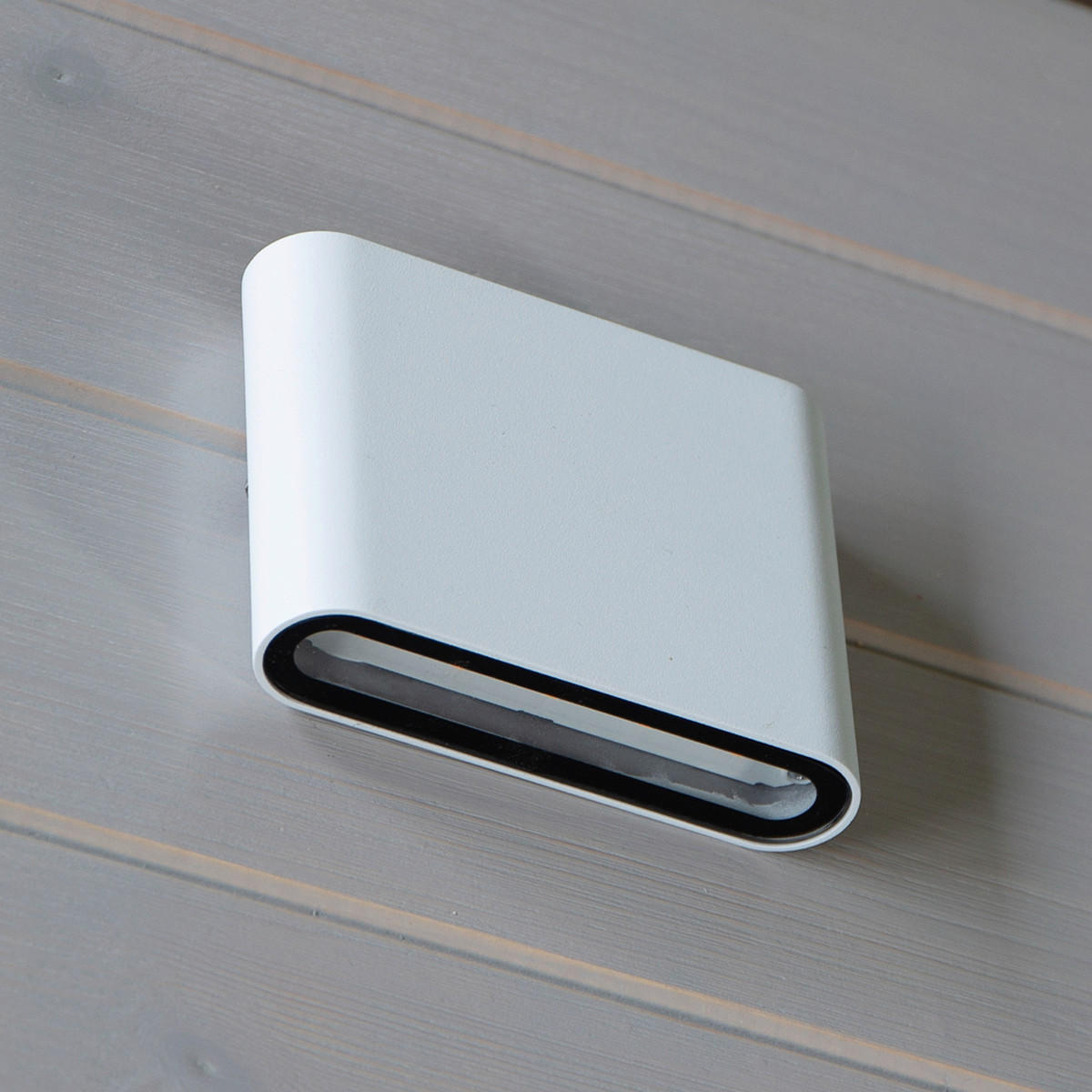 ZUNANJA STENSKA SVETILKA  NIEBY   11,5/9/3 cm          - bela, Basics, kovina/umetna masa (11,5/9/3cm)